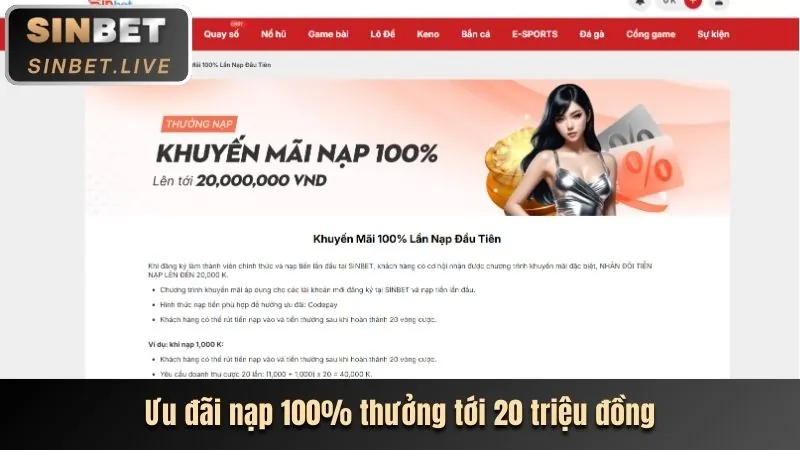 Hình ảnh khuyến mãi thưởng nạp tiền lần đầu và các lần nạp sau tại Kim66